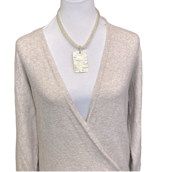 Shrinking Violet Surplice Front & Back Sweater - Picture 2 of 6